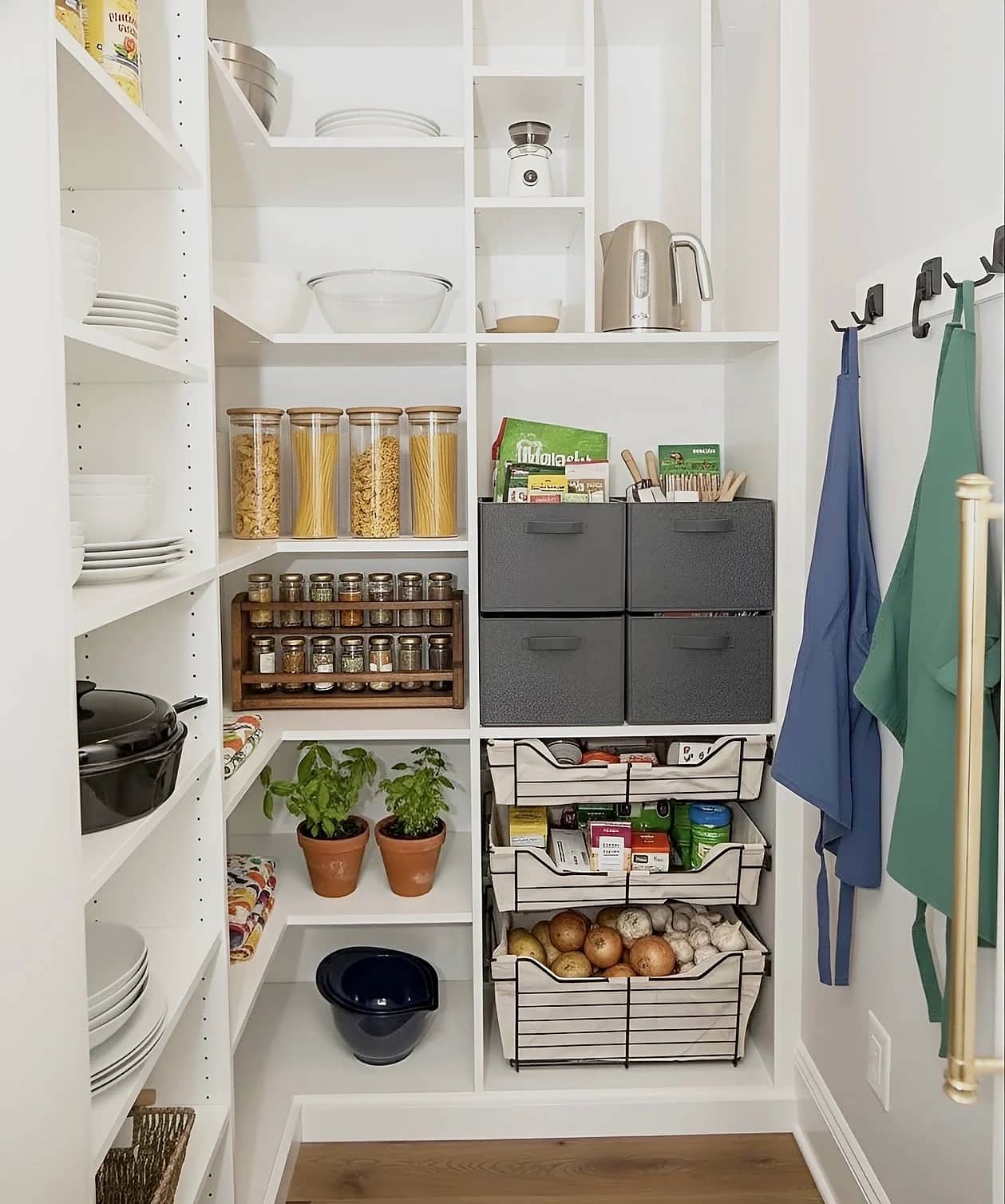 Kitchen pantry built and installed by Closet Form, Toronto