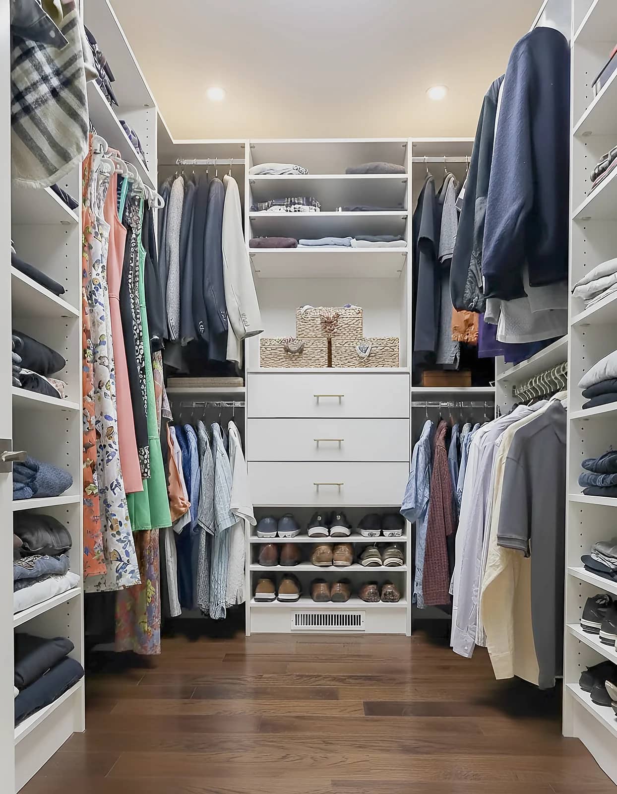 Walk-in closets built and installed by Closet Form, Toronto
