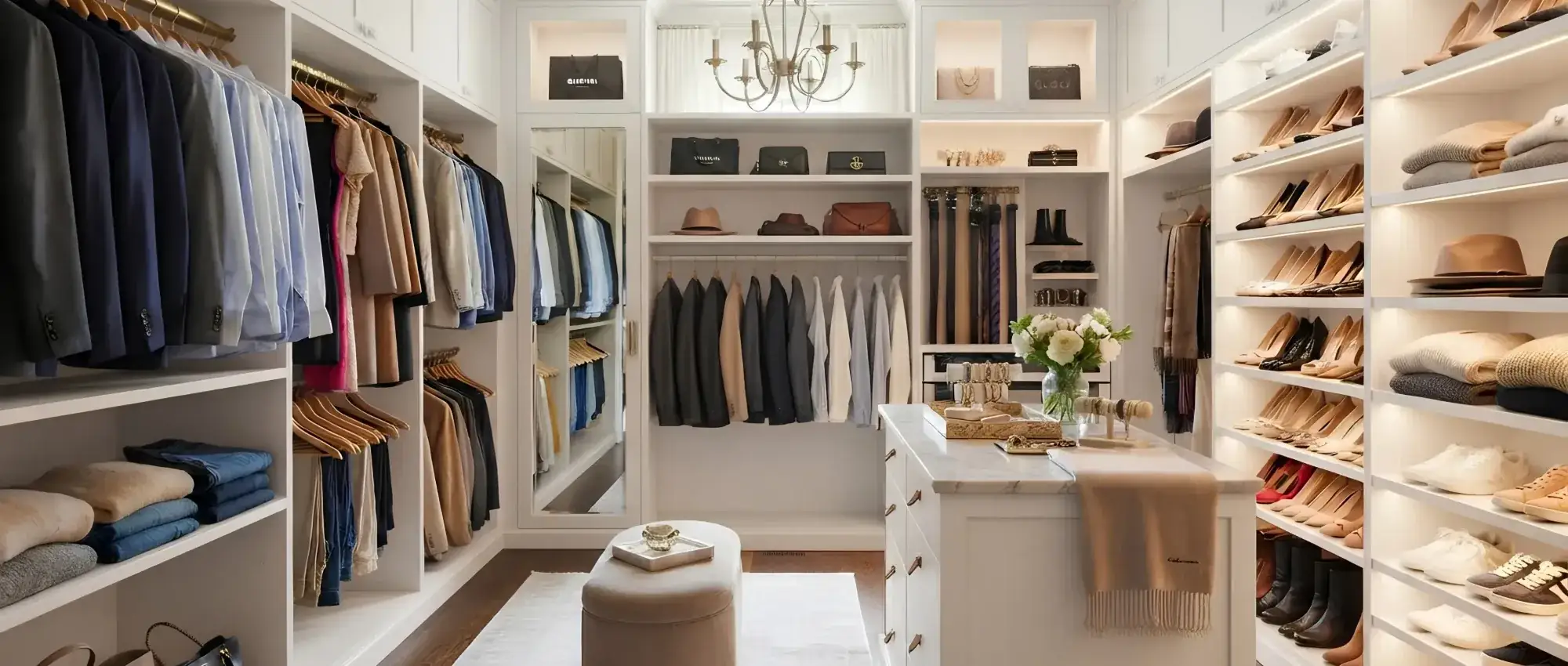 A custom closet built by Closet Form for a Richmond Hill home